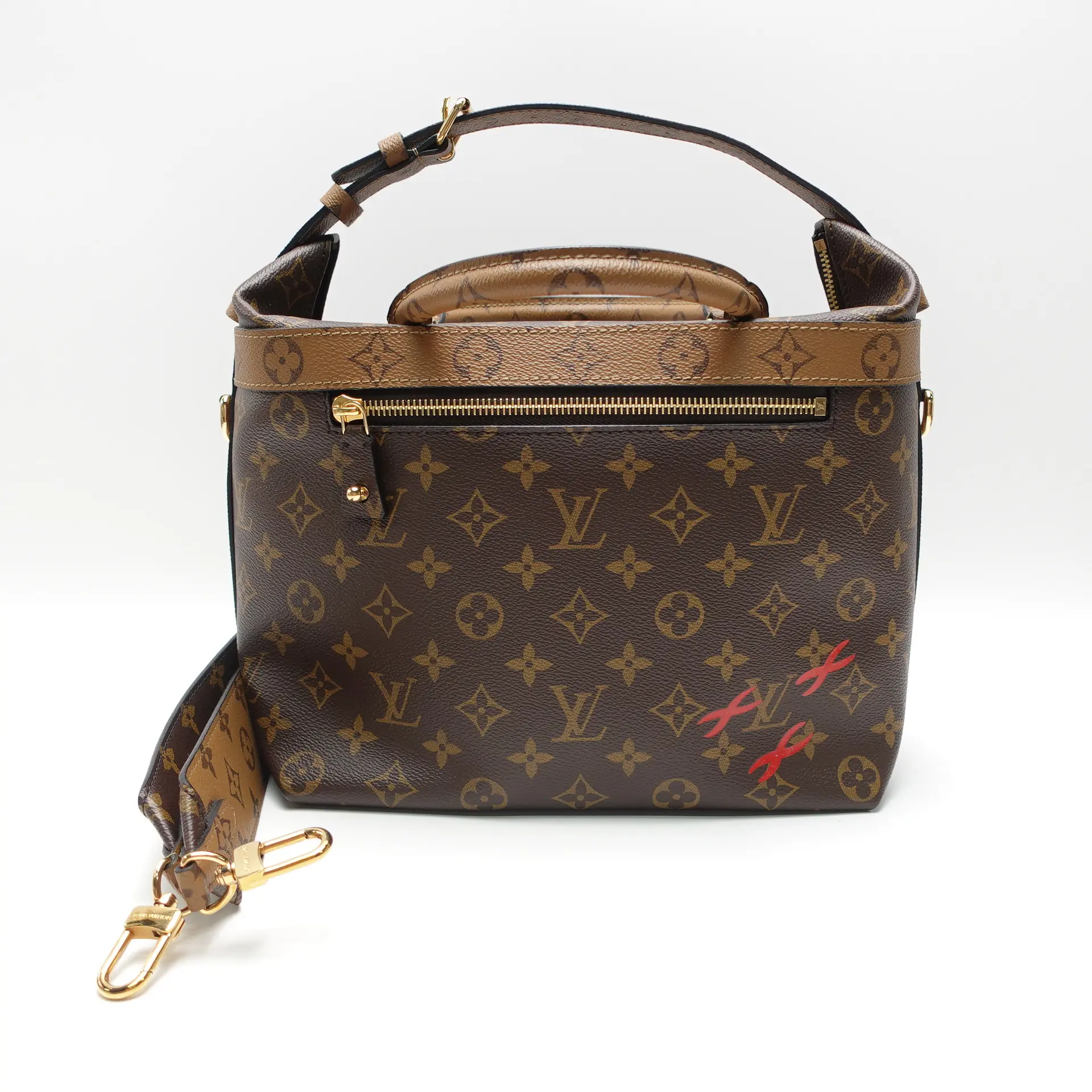 Pre-owned Louis Vuitton Leather Shoulder Bags City Cruiser Monogram Canvas Shoulder Bag T10445055