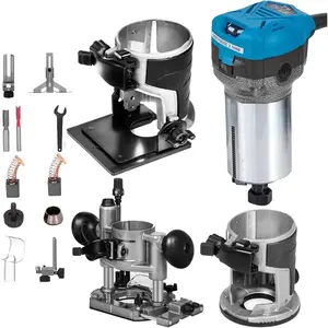 VEVOR Compact Router 1.25HP With Fixed Base, Plunge Base and Tilt Base, Variable Speed Wood Router Kit Max Torque 30, 000RPM For Woodworking Furniture ManufacturingVEVOR Super Brand Day