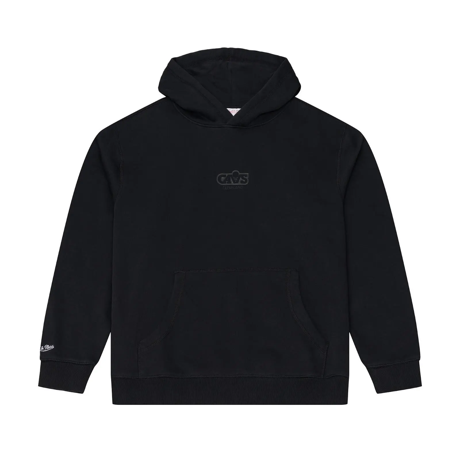 Cleveland Cavaliers Black Core Essentials Fleece Hoodie NBA Throwback Sweatshirt Vintage Fan Gear Mitchell & Ness