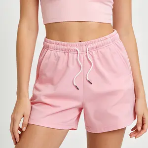 New women’s quick-dry sports casual shorts with a drawstring elastic waistband, summer beach athletic shorts