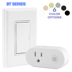 SINGLE WALL PLUG KIT: 1 BT Self-Powered Wireless Switch + 1 On-Off BT Plug-In Receiver