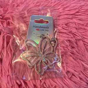 Pink butterfly Female Casual Elegant Fabric