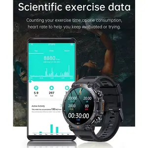 K56Pro Men's Smart Watch - Heart Rate Monitor, Bluetooth Connectivity, 400mAh Long Battery Life, 1.39" HD Display, Sport Ready, Perfect for Outdoor Adventures abelanja