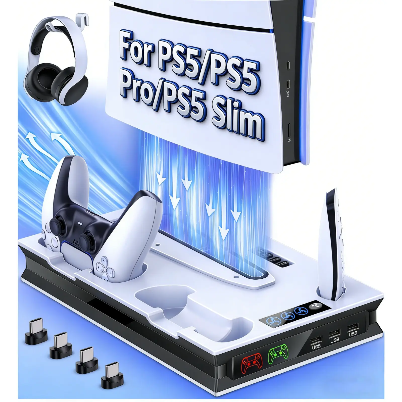 Stand Cooling Fans+Controller Charger