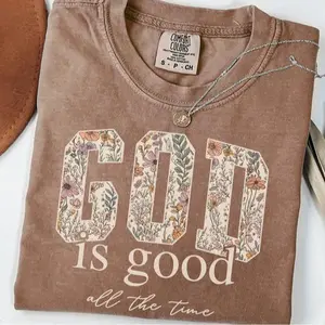 Comfort Colors God is Good Shirt, Aesthetic Christian T-Shirt, Retro Sunburst Faith Graphic Tee, Cute Religious Quote Top, Minimalist Worship Leader Gift, Inspirational Summer Bible Tee, Boho Grace T-Shirt