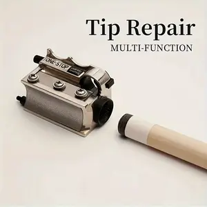 Billiards Club Multifunctional Repair Tool, Pencil Sharpener, Leather Head Grinder, Curvature Repair Tool, Club Accessory Tool