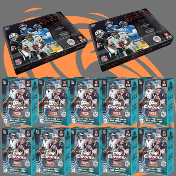 Dutch Auction Pick Your Team Break -  (2) 2025 TOPPS SIGNATURE CLASS HOBBY BOXES, (10) 2025 TOPPS CHROME Blasters