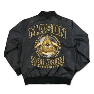 Freemasonry Masonic Genuine Leather Jacket- Masonic Fraternity Jacket Menswear