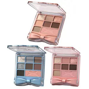 Bowknot Eyeshadow Palette - 8 Blendable Shades, Silky Smooth Texture, Long-Wearing for Daily & Gentle Makeup Looks, Ideal Gift for Makeup Lovers