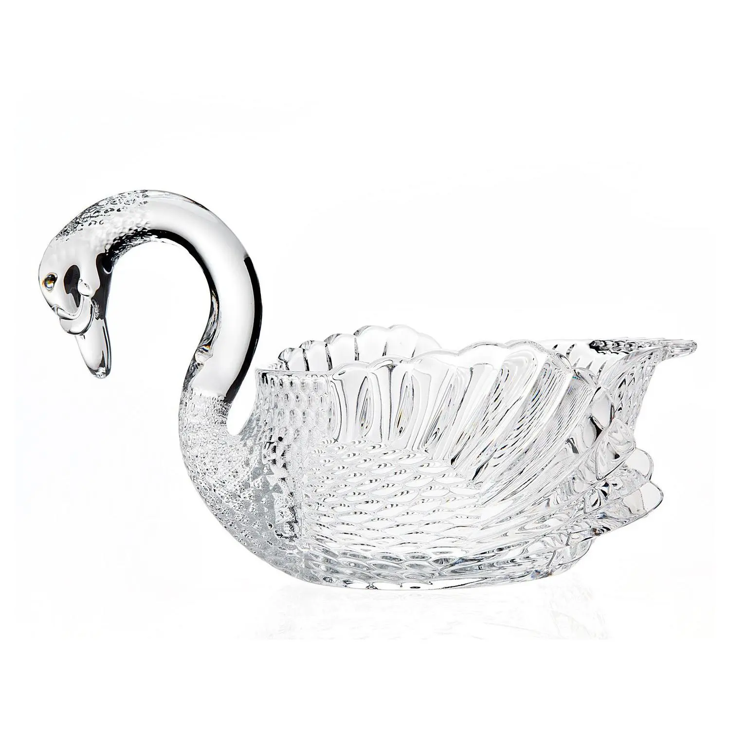 Godinger Crystal Swan Serving Bowl