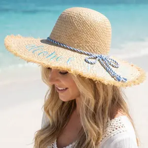 Alcohol You Later Raffia Sun Hat