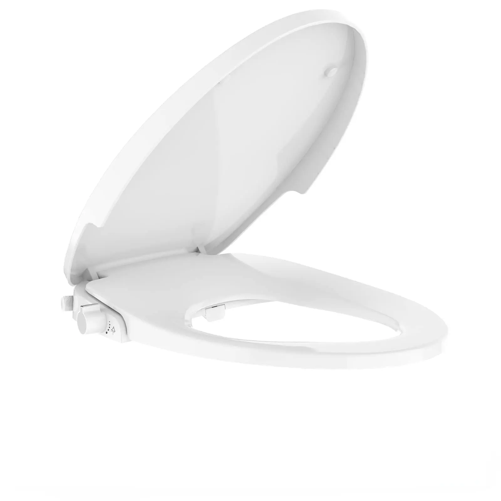 GARVEE Bidet Toilet Seat Round – Non-Electric Dual Nozzle Self-Cleaning Bidet Seat for Personal Hygiene, Adjustable Water Spray, Soft Close PP Material, Easy to Install for Home Bathroom