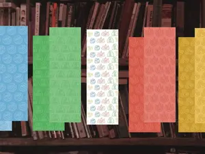ATLA Avatar The Last Airbender Unofficial Inspired Element Symbol Bookmarks Hand Drawn 2x6 Glossy Paper