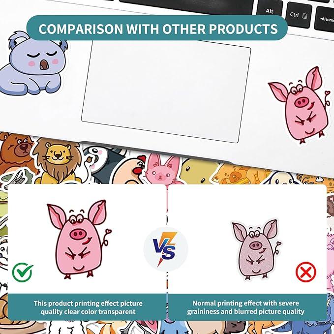 Valentine's Day New Year 2026 Gift 500pcs Cute Waterproof Stickers Pack, Random Stickers for Kids, Teens, Adults - Water Bottle, Laptop, Skateboard, Helmet