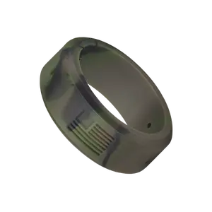 Tuff Ring Army Green - Round Object with Smooth Surface and Clear View Personalized Jewelry