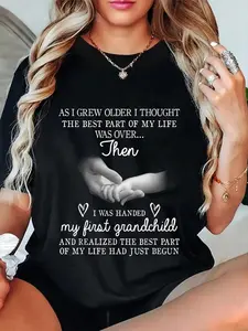 100% Cotton Unisex First Time Grandma For Granny To Be Mother Day Womens T-Shirt