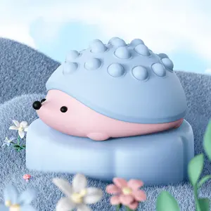 Hedgehog Night Light for Kids - Rechargeable 16 Colors Atmosphere Silicone Light - Room Decoration & Best Gifts for Women, Girls, and Friends