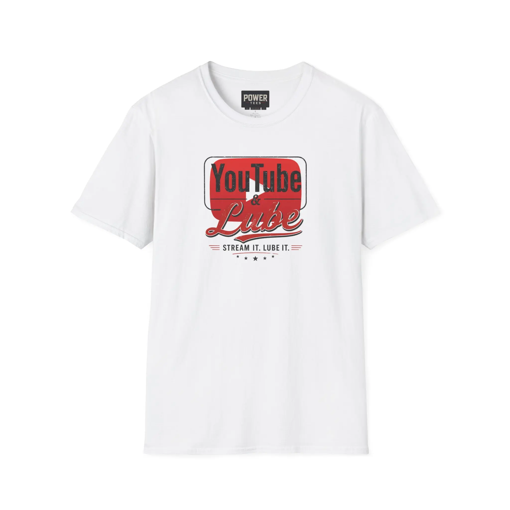 YouTube & Lube – Stream It. Lube It. Softstyle T-Shirt
