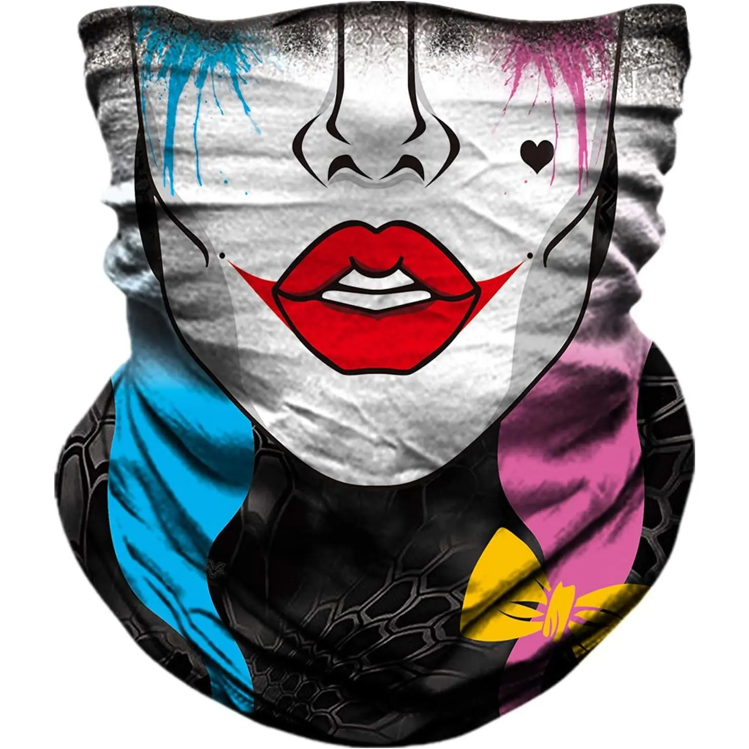 Infinity Seamless Bandana - One-Size Stretch-Fit Breathable Solid Color Moisture Wicking UV Protection Headwear for Paintball, Raves, Adults Unisex Sports & Outdoor Face Cover, Concerts
