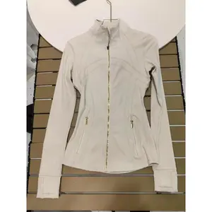 Spring Autumn Gold Zipper Jacket, New Yoga, Limited Edition Sports Running Top, Thin Quick-Dry Fitted Slimming Coat