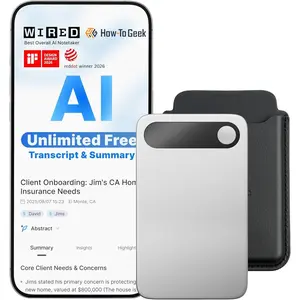 Note Pro AI Voice Recorder, Unlimited Transcribe & Summarize, AI Note Taking Recording Device w/Case, App Control, 113 Languages for Calls, Meetings, Lectures, Interviews,