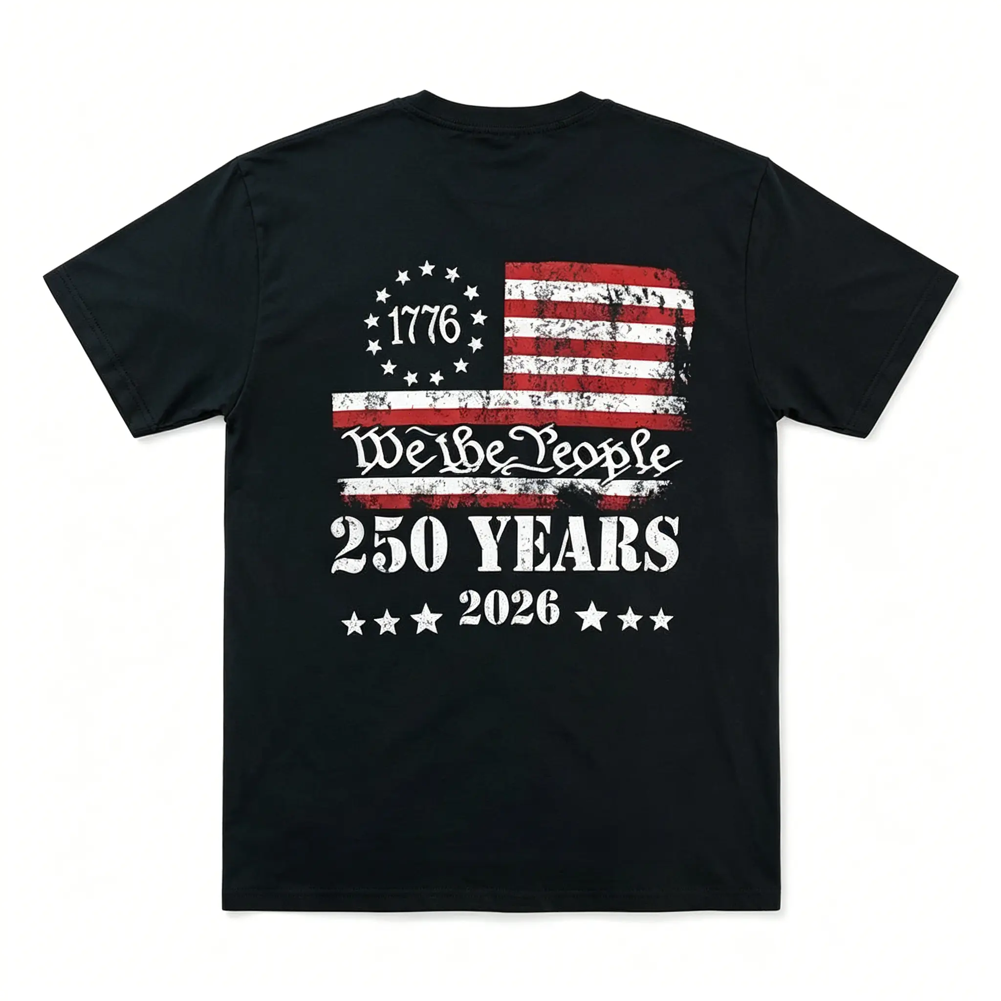 US 250 Years We The People Printed Men's T-shirt