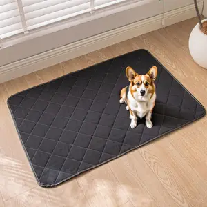 All Season Reversible Pet Bed Mat Waterproof Dog Crate Pad Non Slip Oxford Fabric Cat Dog Cushion for Kennel Sofa Floor