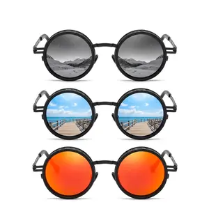 Unisex Stylish Polarized Sunglasses, Lightweight Metal Alloy Frame, Adjustable Round Sunglasses, Stylish Sunglasses summerwins