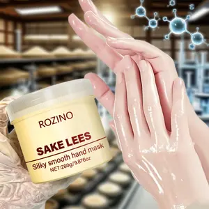 [Ten pack] ROZlNO Sake Lees SilkySmooth Hand Mask -Luxurious Sake Lees Texture for SoftSmooth Hands Easy Application Not Sticky Moisturizes SkinIdeal for Daily Use