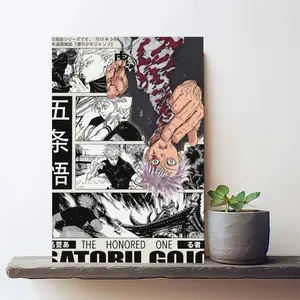 Satoru Gojo Jujutsu Kaisen Anime trending Poster Print, JJK Manga Wall Art for Home Decor, Minimalist Aesthetic Artwork, Birthday Gift for Anime Fans