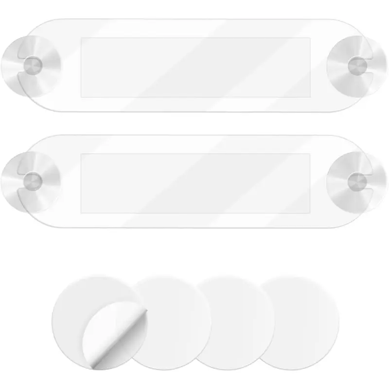 2 count EZ Pass Holder with Adhesive and Suction Cups, Universal Transponder Windshield Mount for All Major Toll Passes, Easy Installation and Removal