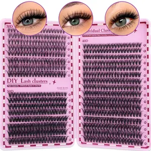 640pcs Individual False Lashes, High Capacity Mix Lengths, Ultra Thin & Wispy Design, Super Lightweight & Extra Dense, DIY Eyelash Extensions
