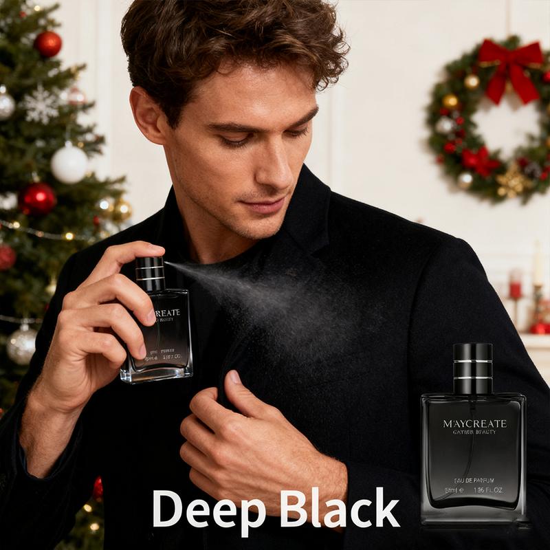 Maycreate Men's Eau De Toilette 55ml Azure Sea Salt Freshness Knight Woodsy Deep Scent EDP Perfume Spray for Spring Summer Outings Aromatic Citrusy Fragrance