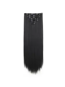 22 Inch Long Straight Ponytail Extension, Natural Soft Hair Extension for Women & Girls, Synthetic Clip In Hairpiece for Daily & Party Hairstyle Ideas