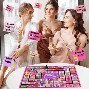 Drinking Board Game For Bachelorette Party Interesting Interactive Drinking Game on Girls' Night Fun Party Game