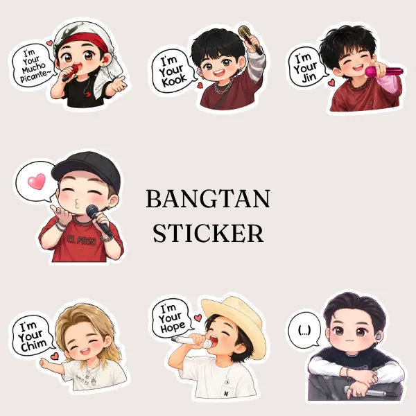 [DIE-CUT STICKER] I'm Your Hope - Your My Hope Sticker, Mucho Picante Kpop Sticker, Gift For Fan