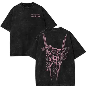 Tusk Act 4 JoJo T-Shirt Steel Ball Run Cotton Graphic Tee Johnny Joestar Stand anime manga oversize 2 sided Washed Cotton Tshirt unisex Top Soft 90s graphic tees subtle anime merch Fabric t shirt