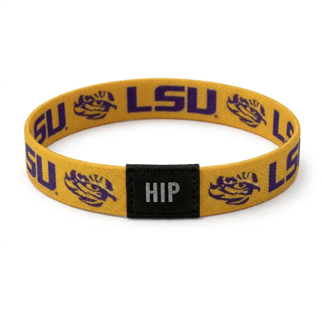 LSU Tigers NCAA TIGER EYE Yellow Bracelet Hair Tie