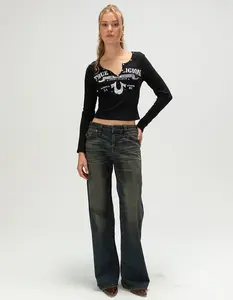 TRUE RELIGION Bobbi Big T Womens Baggy Jeans