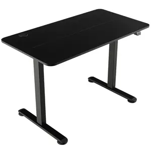 Giantex-Electric Standing Desk Adjustable Stand up Computer Desk Anti-collision-Black