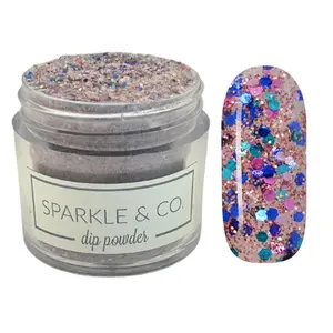 Sparkle & Co. Dip Powders – Secret Menu: Jewel Crush 1 Ounce Dipping Powder  - 1 Jar Lasts 20-25 Manis