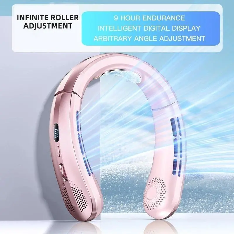 Fan3000mAPortableMiniHangingNeckFanBladelessNeckbandFanDigitalDisplayPowerAirCoolerUSBRechargeableElectricFans Fan3000mAPortableMiniHangingNeckFanBladelessNeckbandFanDigitalDisplayPowerAirCoolerUSBRechargeableElectricFans