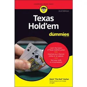 USED-Texas Hold'em for Dummies by Harlan, Mark (Paperback)