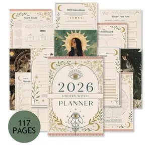 Lunar-Aligned Life Planner 2026 - Mood, Moon Tracker & Intentions Notebook, A Guided Journey & Thoughtful Magical Gift