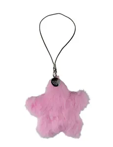 Fluffy Star Charm | Pink
