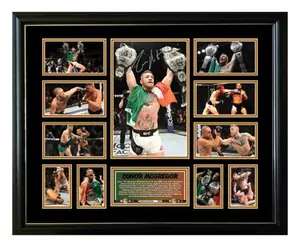 Conor McGregor UFC Champion Signed Limited Edition Memorabilia Frame