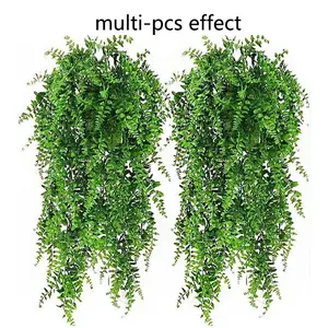 Artificial Hanging Boston Fern, suitable for indoor and outdoor decoration, weddings, exhibitions, and realistic artificial plant decoration for activities such as Thanksgiving, Christmas, and Halloween.