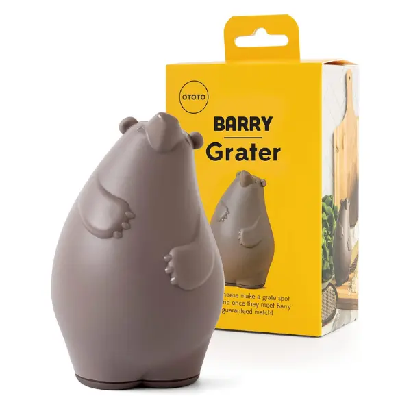 OTOTO Barry The Bear Box Cheese Grater - Stainless Steel Shredder for Cheese & Veggies | TikTok Must-Have | Funky Kitchen Supplies | Kitchen Accessories
