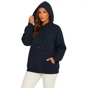 Women's Waffle-Knit Hoodie Halloween & Christmas Comfortable Crewneck Long-Sleeve Oversized Hoodie Holiday Sweatshirt with Witchy Style premium pullover sweatshirt