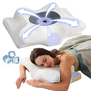 Memory Foam Neck Pillow, 1 Count Comfortable & Breathable Neck Pillow, for Back， Back Sleeping，Sleeping Pillow for Side Sleeping,2025，isa pillow,side sleeping neck and arm support